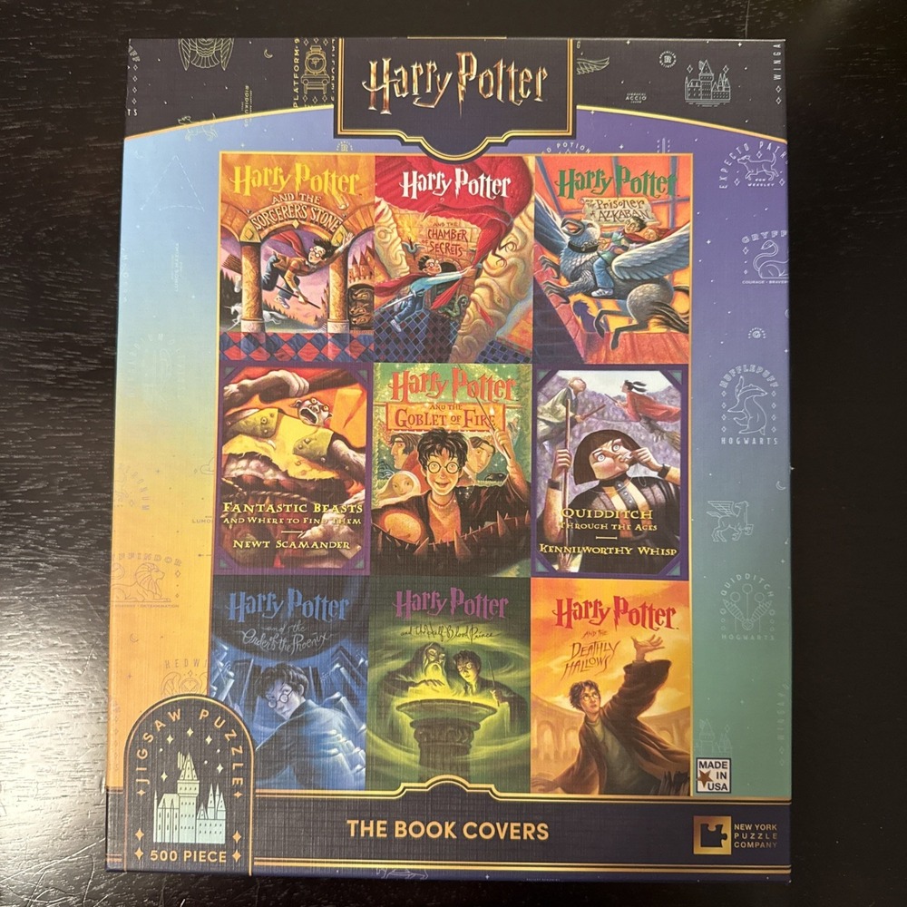Harry Potter Puzzle The Book Covers New York Puzzle Co 500 Piece Jigsaw New